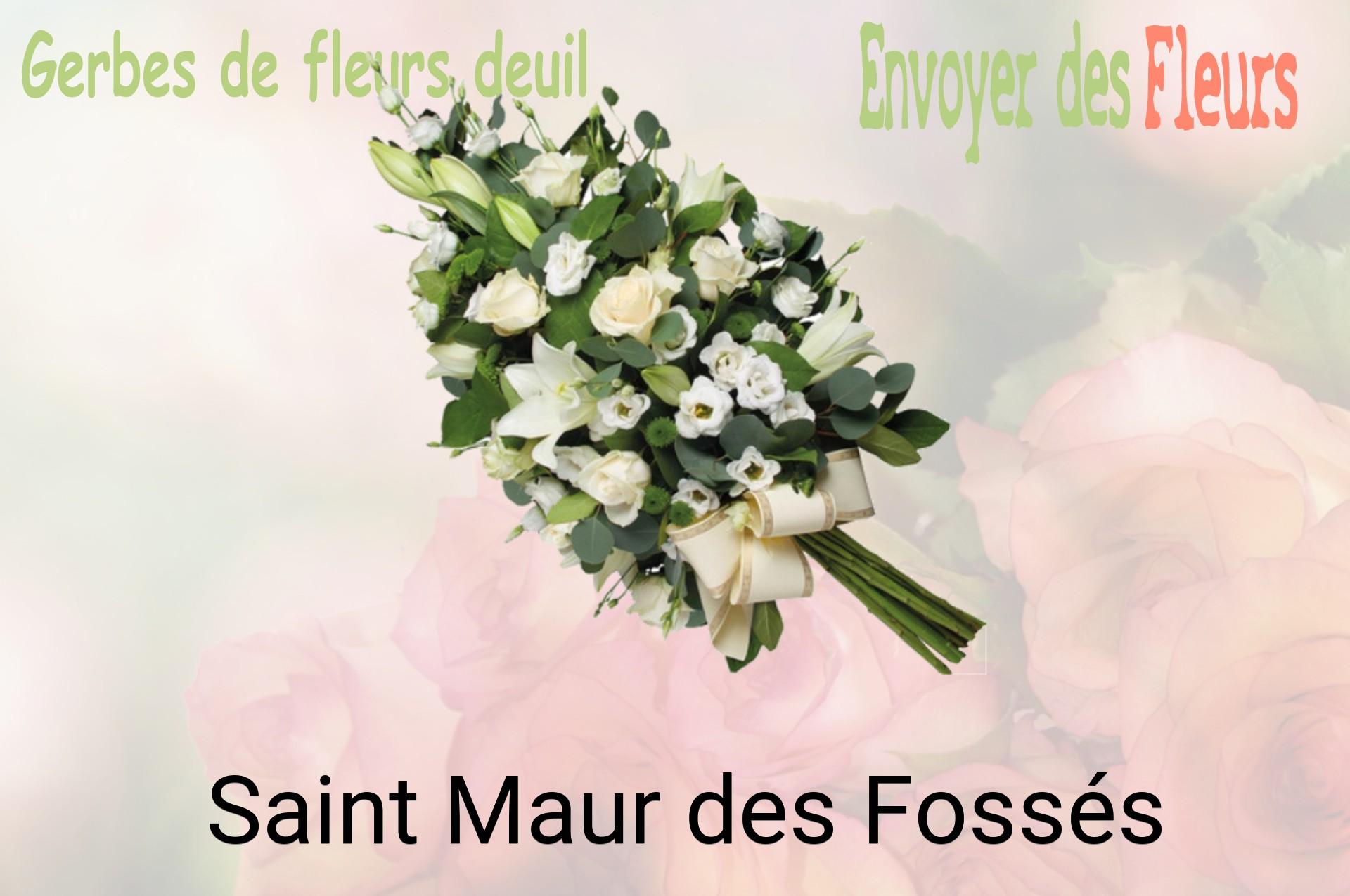Gerbe de fleurs de deuil livrée à Saint-Maur-des-Fossés